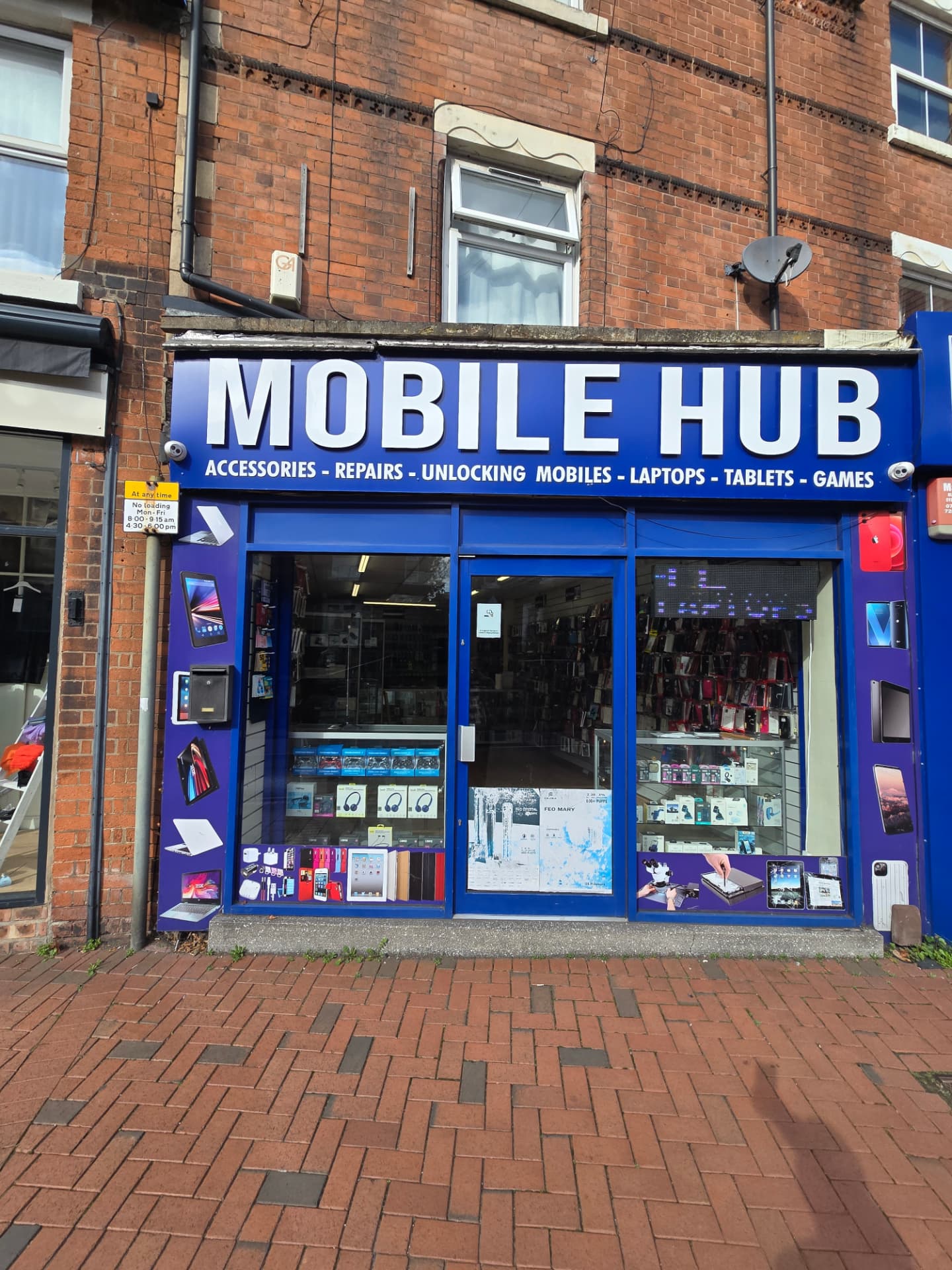 Mobile Hub shop front at 34 Derby Road in Stapleford